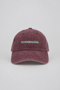 Commercial front-view packshot of the burgundy FC Rosengård cap